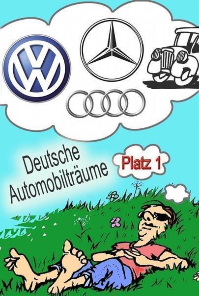 Deutsche Autofahrer träumen vor allem von deutschen Marken. Zeichnung: Auto-Reporter/News-Reporter